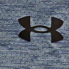Under Armour T Shirt Men L Blue Loose Polyester Spandex Activewear