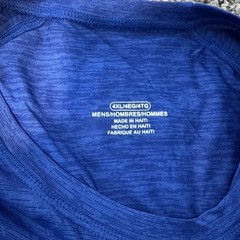Men’s Basic Heathered Blue T-Shirt Size 4XL Lightweight Breezy Summer Stretch