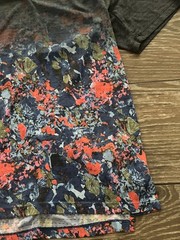 NIKE Dri Fit Miler Running Shirt Rare Gray Floral Gradient Men’s Small