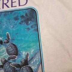 Vintage Screen Stars Shirt Men’s Large Endangered Sea Turtles Graphic Print 1992
