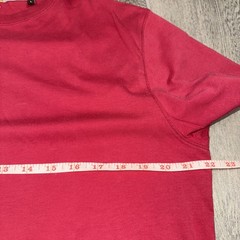 Left Coast Tee Shirt Men’s L Red Crewneck Short Sleeve Peruvian Pima Cotton READ