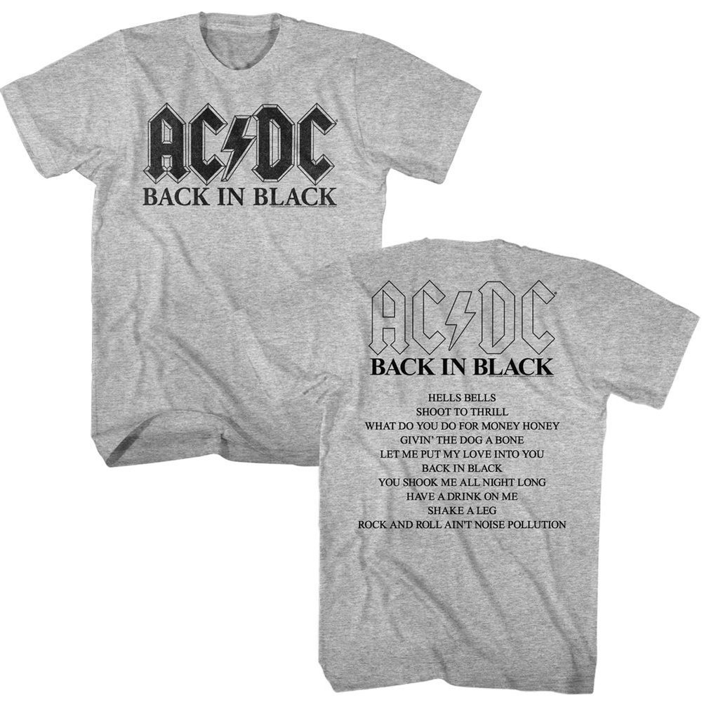 AC/DC Back In Black Album T-Shirt