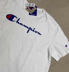 Champion Men’s Classic Jersey Script Logo T-Shirt Large New