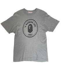 BAPE Grey Busy Works Tee NIGO Era A Bathing Ape Archive Rare