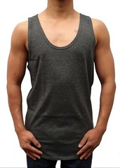 MENS SINGLET MUSCLE TANK TOP CURVE HEM BODYBUILDING GYM LIFTING CASUAL PLAIN