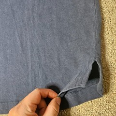 Flint & Tinder Henley Shirt Men’s Medium Blue Heavyweight Cotton Workwear USA