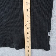 Pro Club Heavy Weight Thermal Shirt Mens Large Black Waffle Knit Long Sleeve L