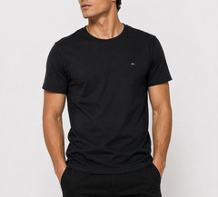 Tommy Hilfiger Mens Cotton T Shirts Short Sleeve Crew Neck Summer Casual Tee