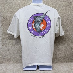 Crazy Shirts Kona Hawaii Reel Energy Marlin Graphic Tee Large (see photo)