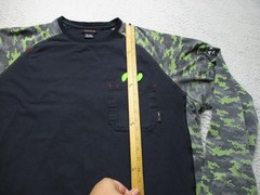 Ariat FR Shirt Mens 2XLT Black Long Sleeve Camo Pocket Flame Resistant Workwear
