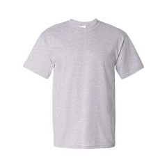 Hanes Men’s Size M Light Steel T-Shirts – 100% Cotton, Ultra Soft –C3–