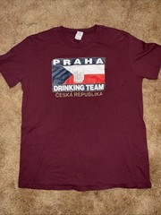 Praha Drinking Team Česká Republika Czech Republic Shirt Sz XL