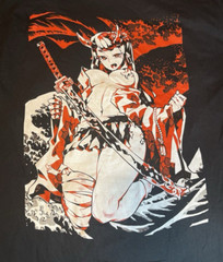 Bad Habits Graphic T-shirt Men’s Size Medium Black Crewneck Anime Girl S/S New