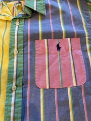 Polo Ralph Lauren Men’s Multi-Color Striped Long Sleeve Shirt size medium