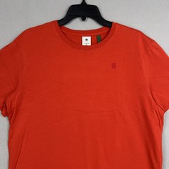 G Star RAW Shirt Mens XL Red Organic Cotton Sustainable Casual Tee Street Urban