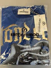 Rare Common Stone Cold Medusa Rhinestone Graphic T Blue Gold Foil NWT SizeXL