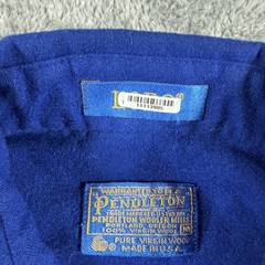 Vintage Pendleton Shirt Mens Medium Purple Blue Color Block Wool Lobo USA