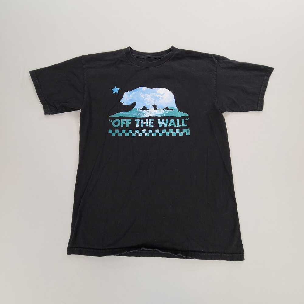 VANS Shirt Adult Medium Black Casual Outdoors Lightweight Skating Classic Mens