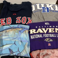 16 Tees Graphic T Shirt Lot Mix Modern Joblot For DIY Craft Upcycle Tie Dye Etc.