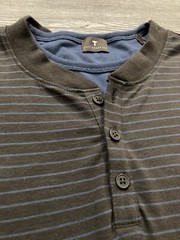 Left Coast Tee Long Sleeve Henley Mens Size Medium
