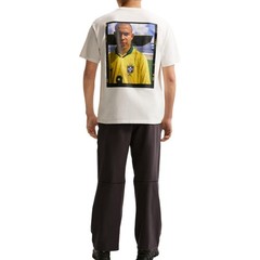 Nike T Shirts Men’s Ecru Crew Neck Moderate IU4474-133 Size