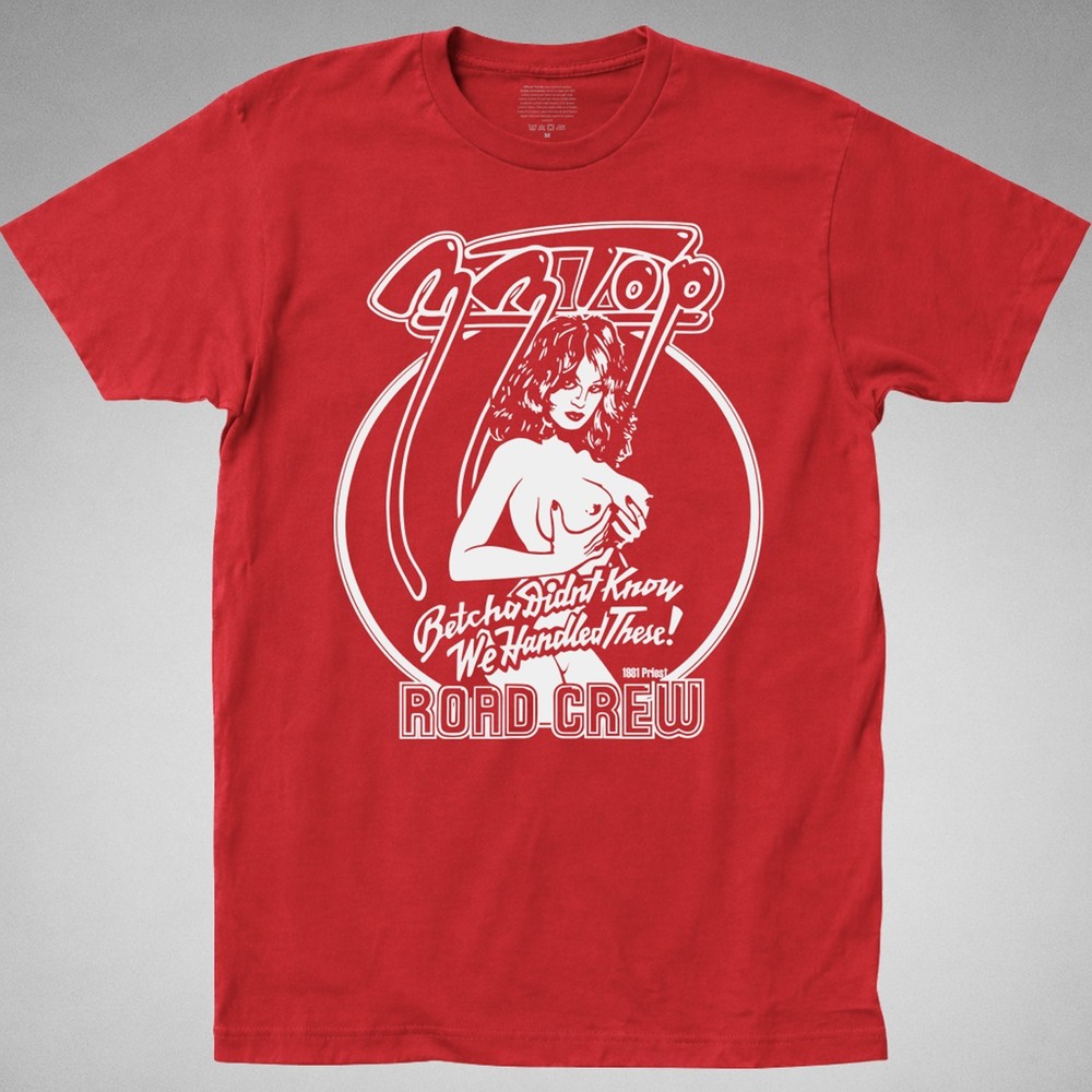 ZZ Top ROAD CREW T-SHIRT Band Tee tour Classic rock handled these 81 70s 80s