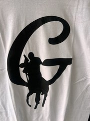 Gildan White /black Tee Shirt Men’s Size Medium #248