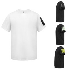 WEIV Men’s Essential Sleeve Zipper Pocket Relaxed Fit Cotton T-Shirt WT8609