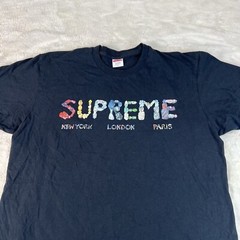 Supreme Shirt Mens Large Black Crystal Rock Tee Shirt