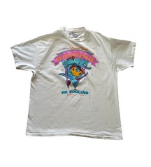 Vintage 90s Disney Blizzard Beach Grand Opening No Fooling Size XL White T-shirt