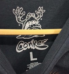 Conker’s Bad Fur Day T-shirt mens Large Black SS Smoke-Free Home