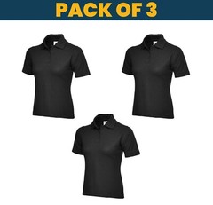 Pack of 3 & 5 Uneek Ladies Classic Polo shirt MULTI PACK workwear top UC106