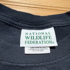 Vintage 1996 National Wildlife Federation Wolf Aurora Borealis T-Shirt USA – XL