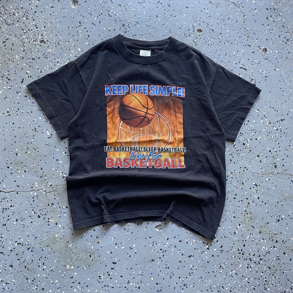 VTG Y2K Delta Basketball Funny Parody Basketball Is Life Sports Athletic Tshirt