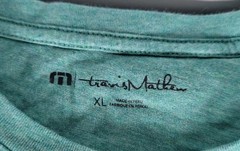 Mens Travis Mathew Heather Green Golf Drinking Team T-Shirt Sz XL Pima Cotton