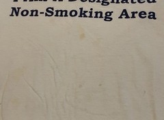 Vtg Im A Non Smoking Area Faded Distress Shirt XXL Funny Saying Drugs Weed 90s
