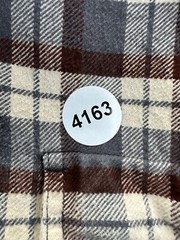 Jachs Mens Beige Plaid Shirt Collared Button Down Long Sleeve Size Large