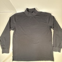 LL Bean Mens Shirt Size Large Tall Black High Neck Long Sleeve Classic