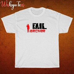 New Archer Cartoon Logo Black/Grey/Navy/White Size S-5XL Unisex T-Shirt