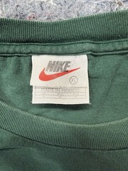 Vintage Nike Mini Swoosh T Shirt Mens XL Green Made in Mexico Embroidered Logo
