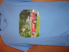 Corvette blue graphic S t shirt
