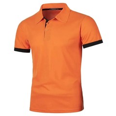 Camiseta Polo de Manga Corta para Hombre Verano Ligera con Cuello Transpirable