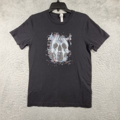 Deftones Skull Graphic Band Tee Mens Medium Black Short Sleeve Rock Shirt