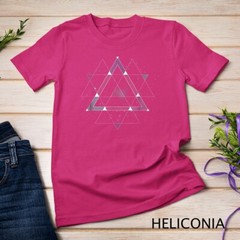 Geometric Space Graphic T-Shirt EDM Electronic Dance Tee Unisex T-shirt