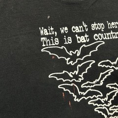 Vintage 90s Fear and Loathing Bat Country Graphic T Shirt Size Large Movie Promo