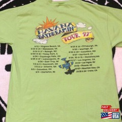 Vintage Jimmy Buffett Band Havana Daydreaming Concert Tour T-Shirt For Men Women
