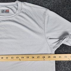 A4 Cooling Performance T-Shirt Mens Small Gray Short Sleeve Athletic Gym N3142