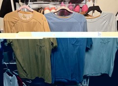 Lot of 10 Carhartt Shirts Relaxed Fit Force Pocket Workwear Mens Size Large