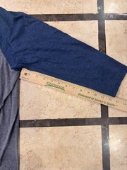 district perfect tri long sleeve Men’s Size Large Gray Blue