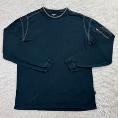 Kuhl Shirt Mens Medium Teal Kommando Crew Neck Long Sleeve Zipped Pocket Tee M